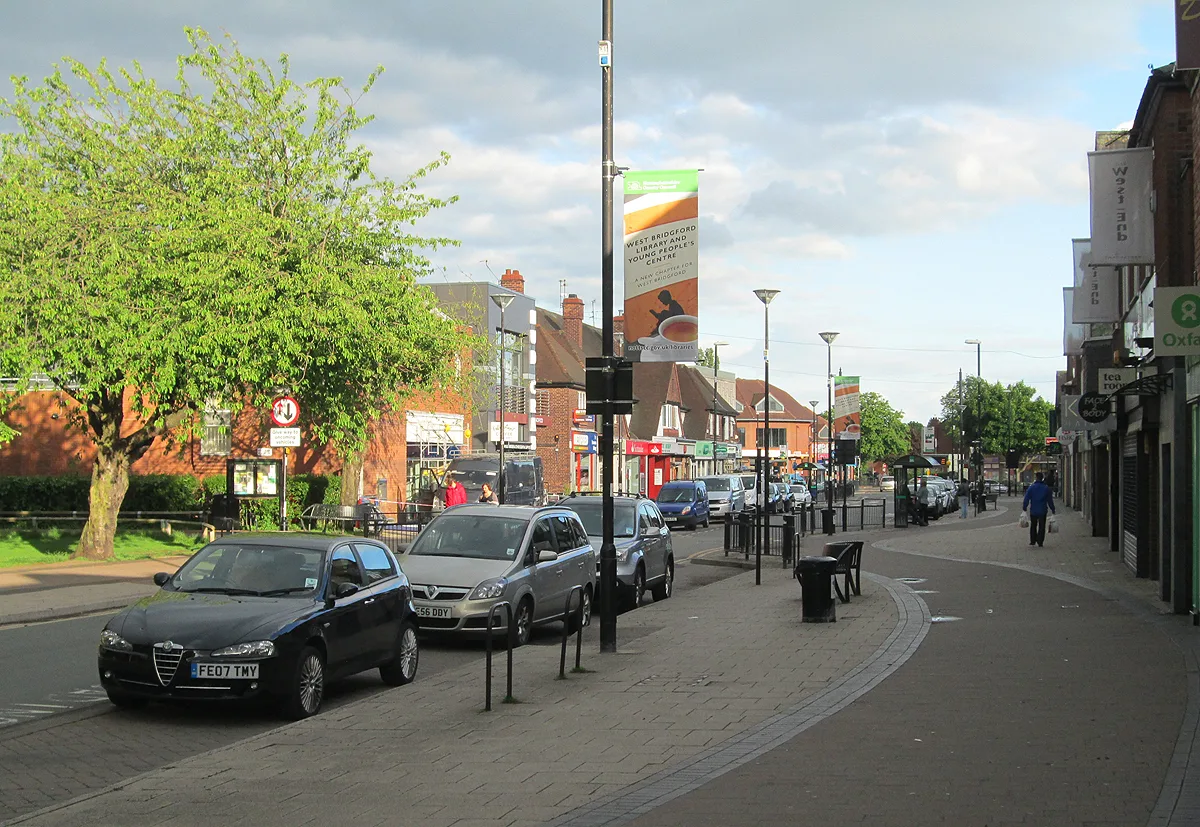 Central Avenue, West Bridgford, on a summer evening